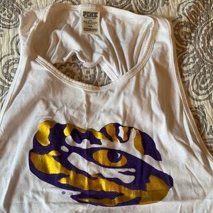 LSU Pink t tank top
